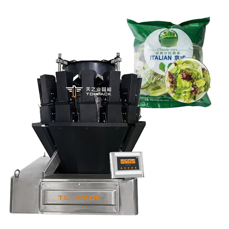 Machine d'emballage de légumes et de salades vertes fraîches Vffs Machine à emballer à plusieurs poids Machine d'emballage de boulettes de viande