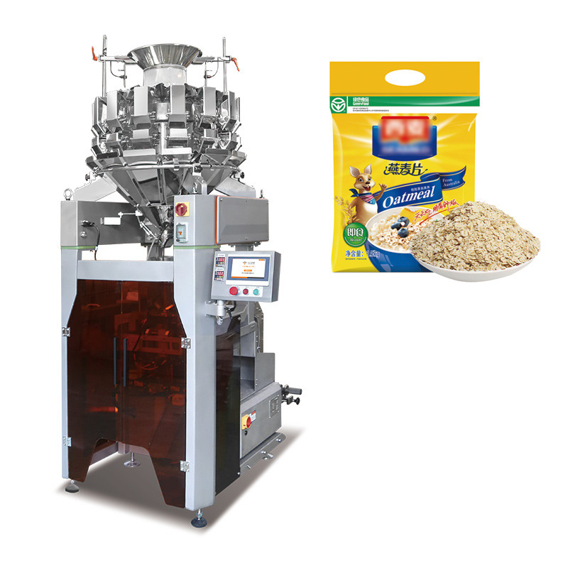 Machine d'emballage à plusieurs têtes pour les copeaux de pomme de terre, machine d'emballage pour les sachets de popcorn à base d'arachides et d'azote