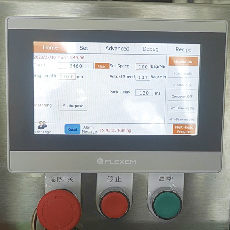 Machine d'emballage à plusieurs têtes pour les copeaux de pomme de terre, machine d'emballage pour les sachets de popcorn à base d'arachides et d'azote