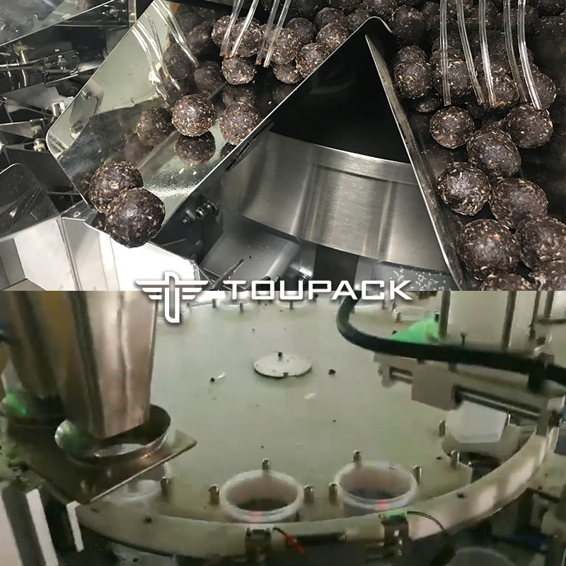 Machine automatique de remplissage de granules de bouteilles de chocolat mélangées en plastique