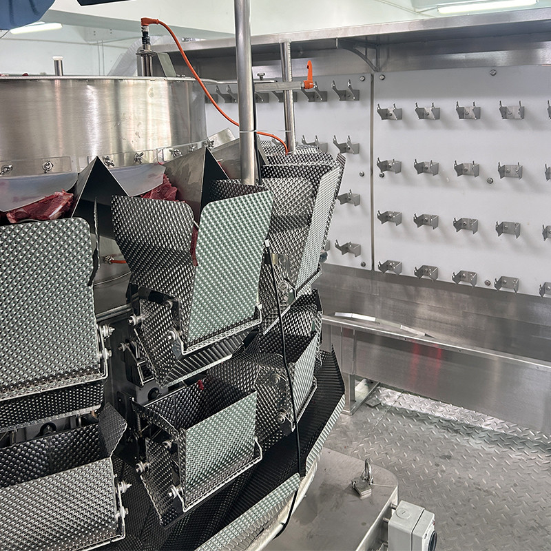 Ligne de production d'emballages de boîtes en plastique à côtes fraîches avec écran tactile couleur de 10'