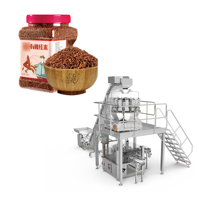 Machine à peser et à emballer l'avoine 240g 500g Machine à emballer les arachides en conserve