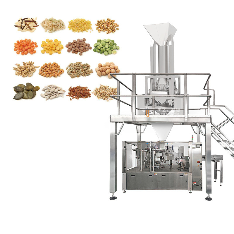 Machine à peser et à emballer l'avoine 240g 500g Machine à emballer les arachides en conserve