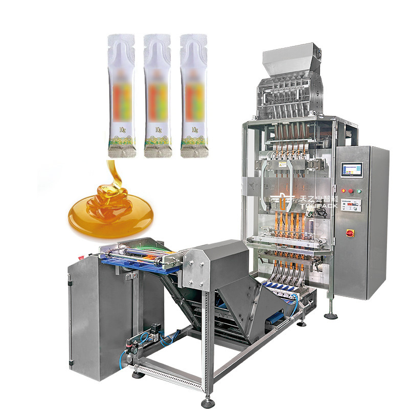 5 ml 10 ml 50 ml 6 voies Sachet d'emballage automatique multi-voies Liquid Jelly Stick remplissage machine d'emballage d'étanchéité