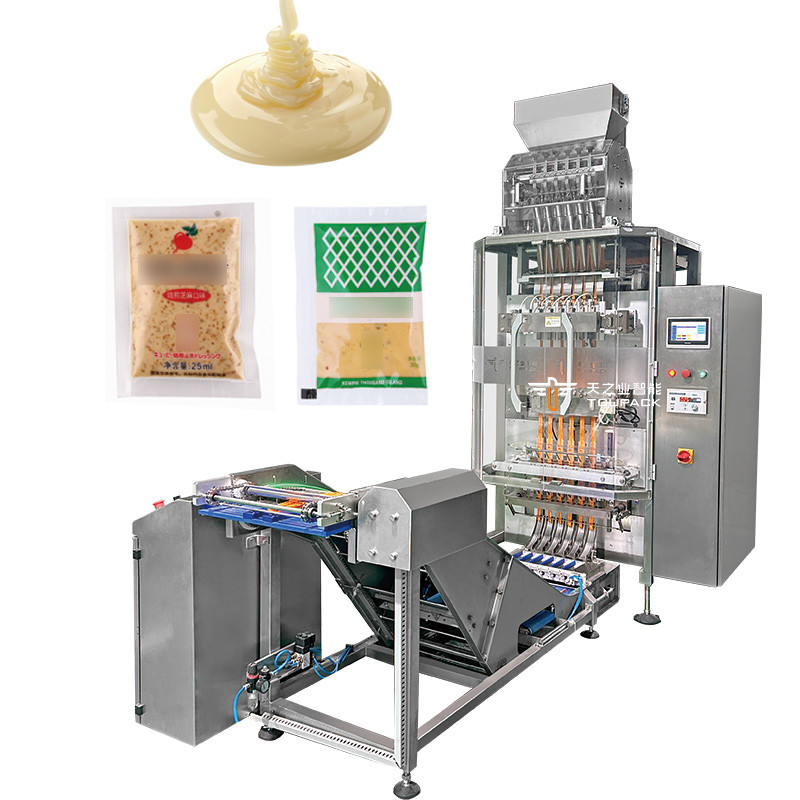 5 ml 10 ml 50 ml 6 voies Sachet d'emballage automatique multi-voies Liquid Jelly Stick remplissage machine d'emballage d'étanchéité