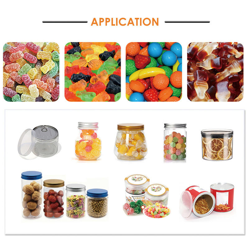 Machine de remplissage de bouteilles de bonbons en caoutchouc Popcorn Compteur de remplissage Boîtes d'emballage