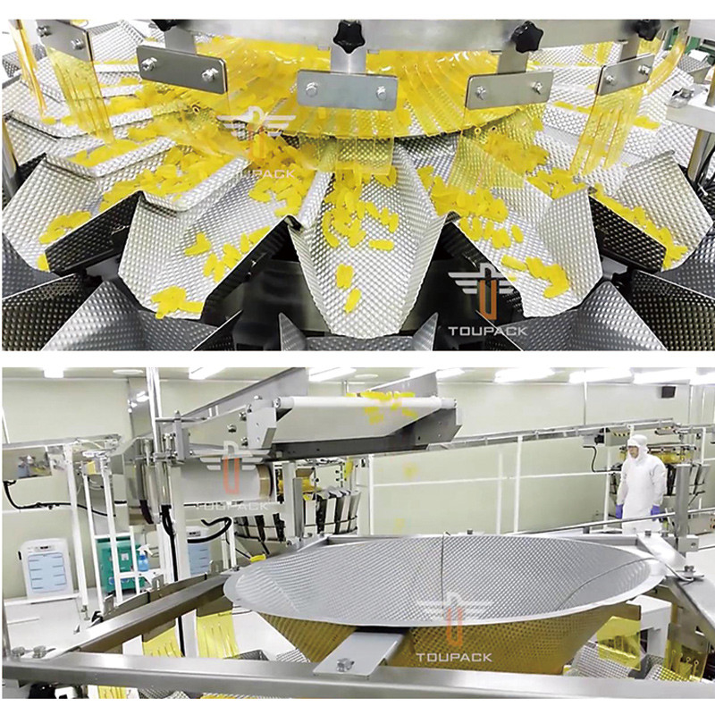 Machine de remplissage de bouteilles de bonbons en caoutchouc Popcorn Compteur de remplissage Boîtes d'emballage