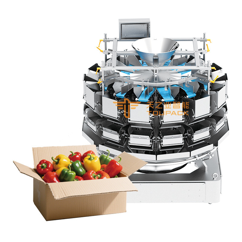 Machine de remplissage automatique de fruits Cerise Myrtille Fraise Orange Poivron vert Plateau Boîte Remplissage Emballage