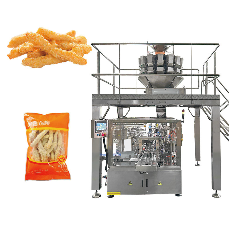 Technologie de pesée dynamique et pesée de précision Combinaison parfaite pour la machine d'emballage de nourriture surgelée