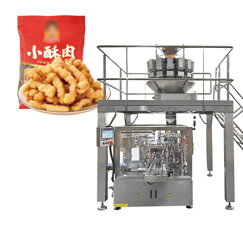 Boulettes de viande de filet de poulet Viandes marinées BBQ Pré-marinées Sac zippé Emballage en sachet Machine d'emballage Doypack Machines de scellage