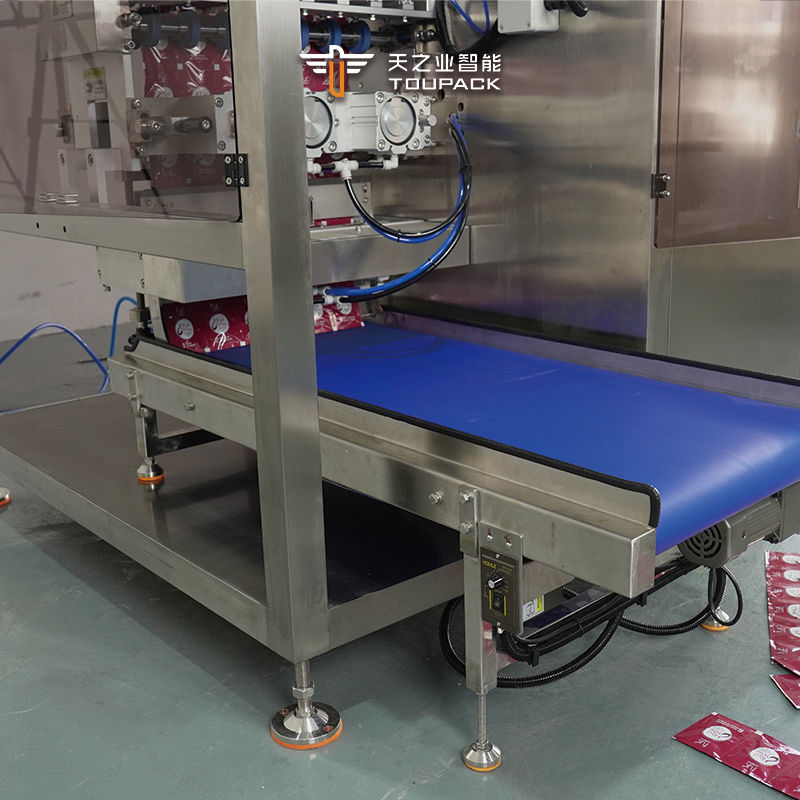 Automatique multi-ligne de sac d'emballage multi-ligne piste ketchup liquide sac d'emballage machines multi-ligne de miel sac d'emballage machine