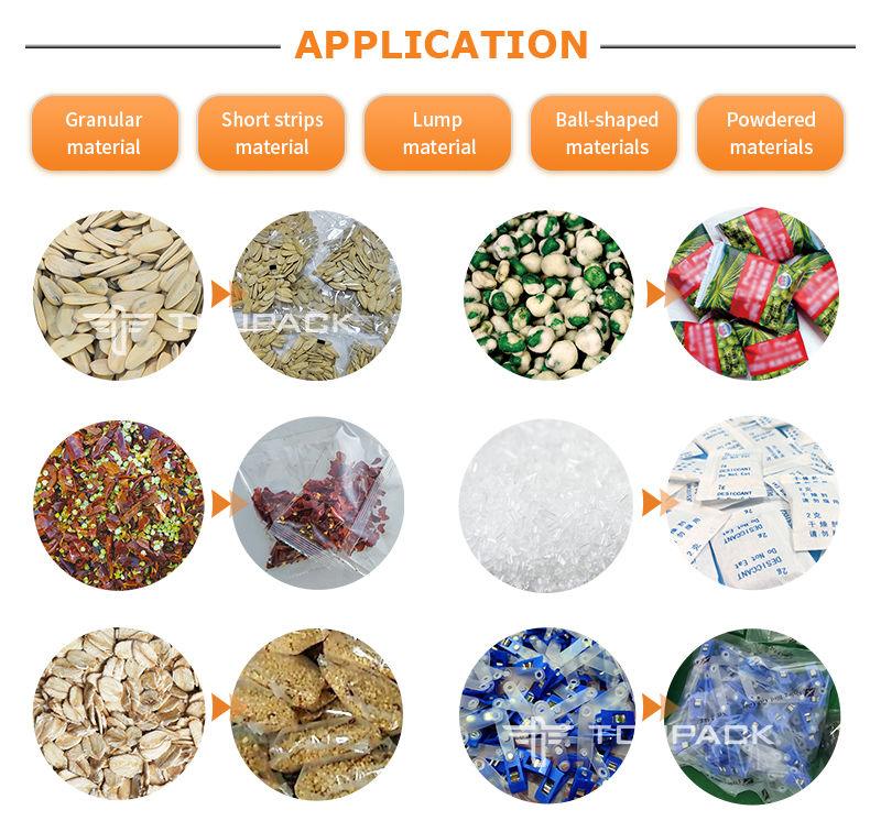 Système de pesage multi-têtes automatique pour chips de pommes de terre, machine d'emballage pour crevettes, frites, machine d'emballage pour aliments soufflés et granulés