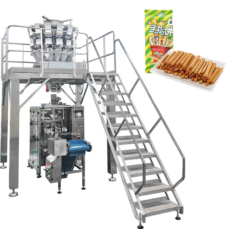 Machine d'emballage de sachets de collations entièrement automatique pour collations, chips de pommes de terre, pop-corn, rinçage à l'azote, machine d'emballage Doypack
