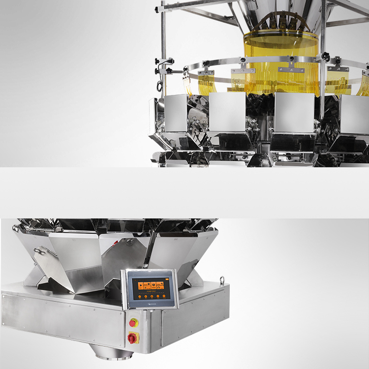 Machine automatique d'emballage de salades à poche à grande vitesse pour 14 têtes multi-têtes machine d'emballage de fruits secs plus lourde