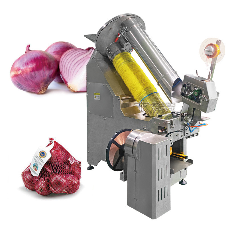 Machine d'emballage de sacs en acier inoxydable 304/316 en maille entièrement automatique avec une vitesse de 25 à 40 BPM et un entraînement électrique 220V