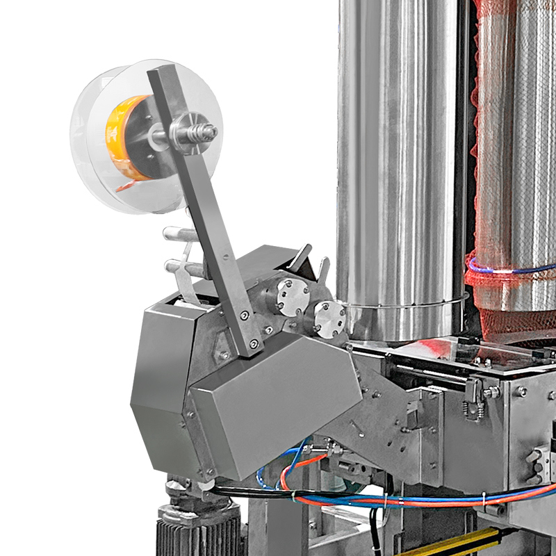 Machine d'emballage de sacs en acier inoxydable 304/316 en maille entièrement automatique avec une vitesse de 25 à 40 BPM et un entraînement électrique 220V