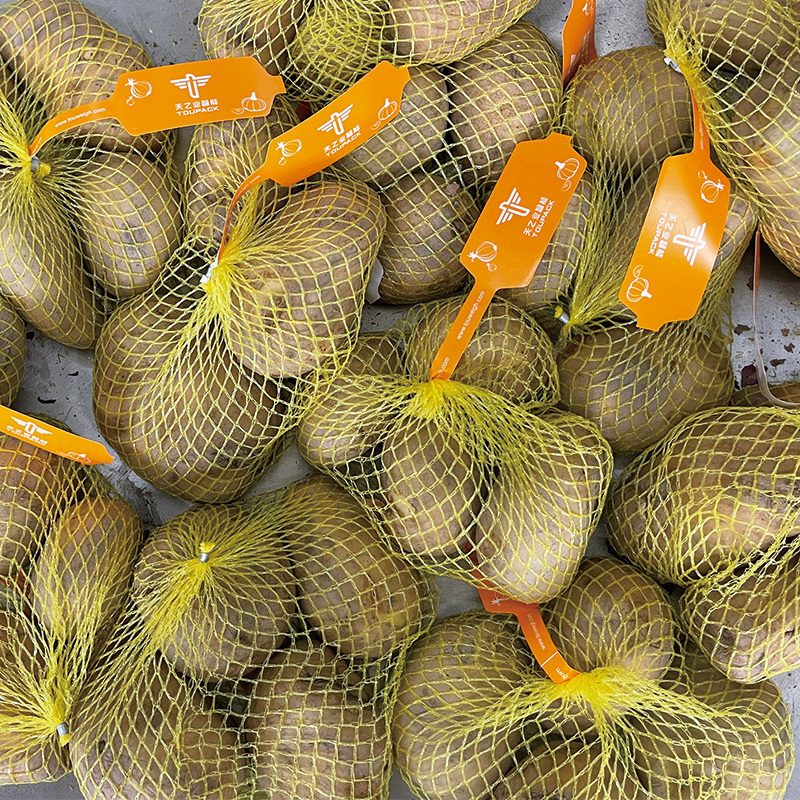 Machine à emballer et à peser des sacs à mailles entièrement automatiques pour les légumes Pommes de terre Oranges et fruits