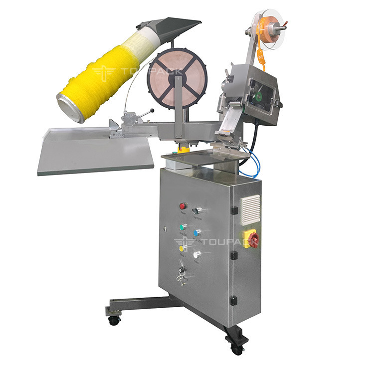 Machine de conditionnement de sacs en filet semi-automatique avec construction en acier inoxydable 304/316, vitesse de 25-40 BPM et fonctionnement en 220V