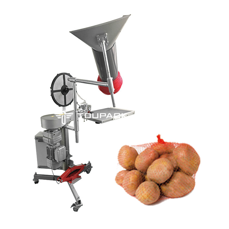 Machine d'emballage en filet en acier inoxydable 304/316 avec alimentation 220V et garantie de 1,5 ans