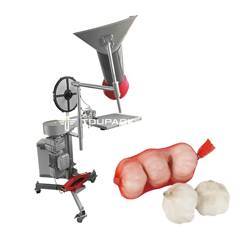 Machine d'emballage en filet en acier inoxydable 304/316 avec alimentation 220V et garantie de 1,5 ans
