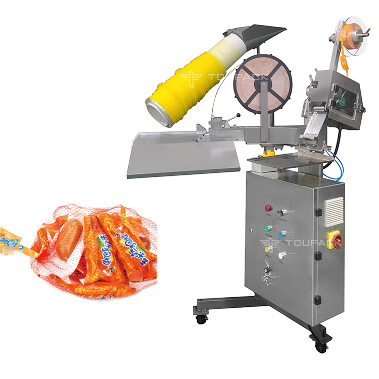 Machine à emballer des sacs de saucisses en sacs de fruits et légumes en maille