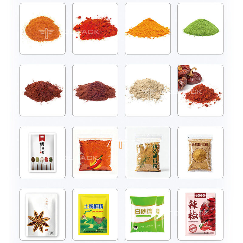 Sachets automatiques de poudre de piment et de piment, Machine d'emballage automatique de poudre d'épice, équipement d'emballage alimentaire de 50g 100g 200g