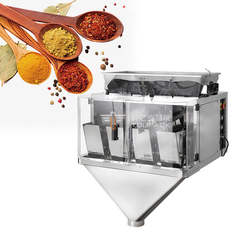 Machine d'emballage Pick Fill Seal pour sachets préfabriqués avec remplisseuse à vis sans fin automatisée pour poudres d'épices, aliments en poudre, protéines en poudre