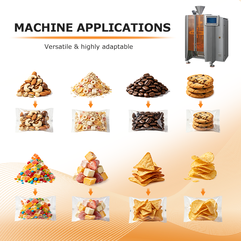 Machine VFFS à grande vitesse | Solution d'emballage automatique verticale par remplissage et scellage pour aliments et aliments pour animaux de compagnie
