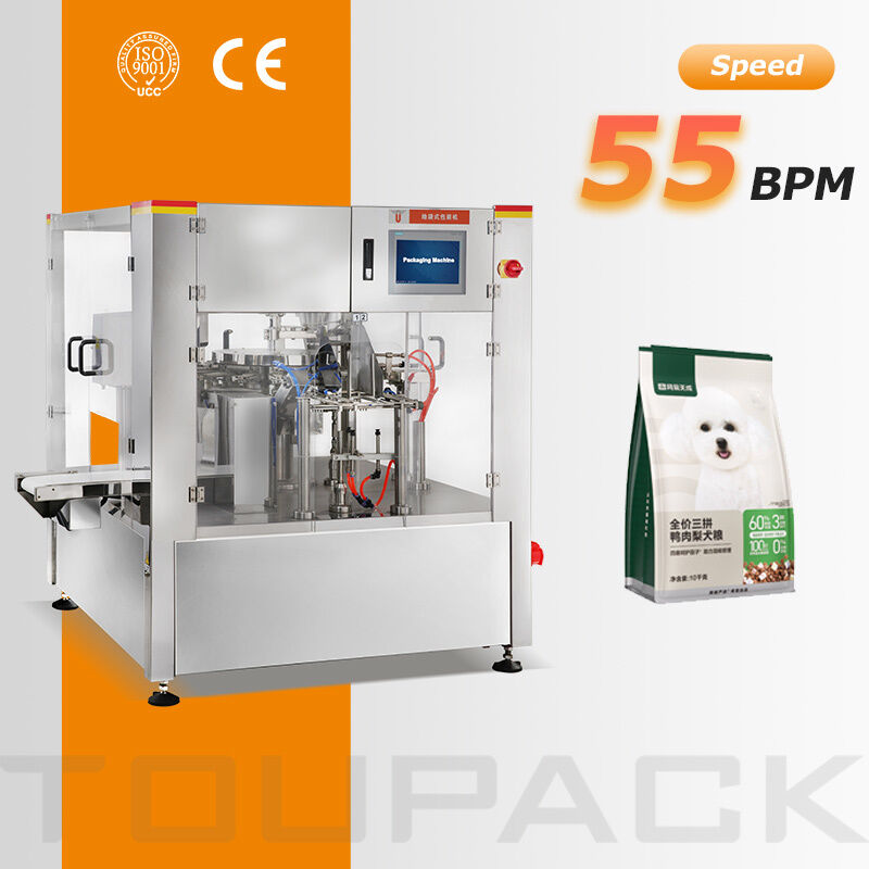Machine d'emballage automatique Doypack pour les collations aux amandes et aux noix de cajou