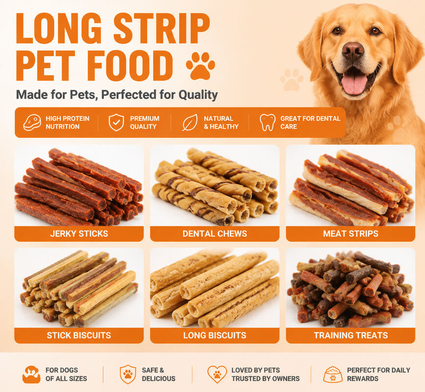 Machine d'emballage pour nourriture pour chiens | Doseuse multi-têtes spécialisée pour jerky en bande longue et bâtonnets à mâcher anti-colmatage