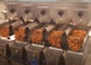 Peseur matériel collant horizontal à grande vitesse imperméable de Multihead de 8 têtes d'acier inoxydable pour la nourriture huileuse Dimple Plate