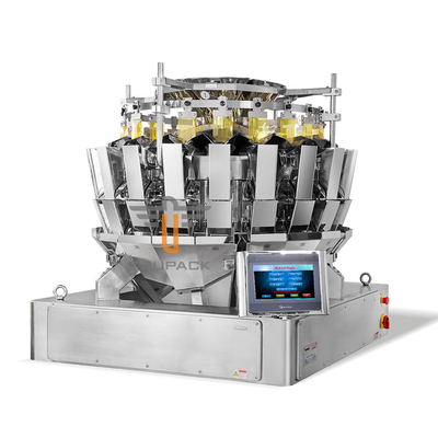 machine de peseur de 0.5L 0.8L Multihead pour le biscuit de nourriture soufflé par animal familier de raisin sec