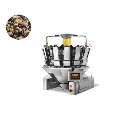 Peseur de cartonnage automatique de Multihead de casse-croûte de fruits secs de système de palmier dattier de l'Arabie Saoudite de machine de remplissage d'OEM