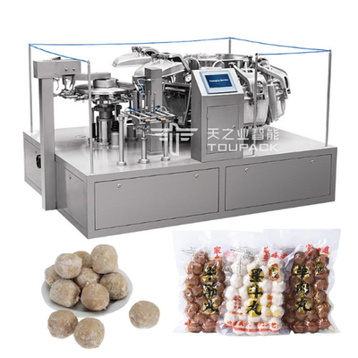 Machine à emballer Pré-faite rotatoire comique de emballage sous vide automatique de poche d'aliments surgelés de sacs de Doypack de machine