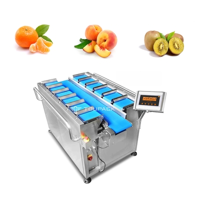 40BPM 10 pesage orange de convoyeur à bande de fruit de la tête 14 de Multihead de mandarine principale de peseur