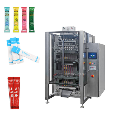 Le café de machine à emballer de sachet de solides solubles saupoudrent Sugar Honey 2/6/8/16 machine arrière de garniture du joint de ruelle multi