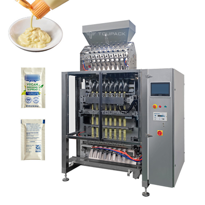 Machine à emballer liquide de moutarde de sachet de mayonnaise de shampooing de système de conditionnement automatisé par joint latéral de 3 côtés