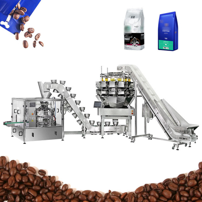Remplissage automatique de café de peseur principal quantitatif de Bean Bag Packing Machine With 14 Multihead