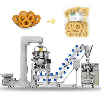 Rings d'oignons surgelés Retort sac de viande Doypack machine d'emballage d'emballage de calamars frits des cornichons de nourriture riz frits riz cuit emballage de riz