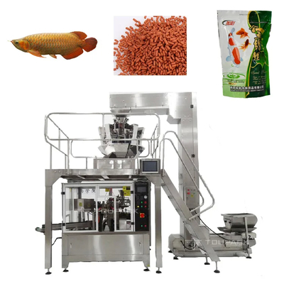 Machine d'emballage à granulés verticaux entièrement automatique Emballage alimentaire pour chiens et chats Pêche Tortue Pesage des aliments pour animaux