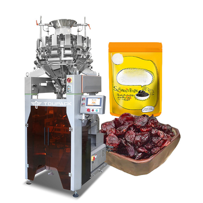 Machine d'emballage verticale automatique de prunes séchées à haute vitesse 120 BPM Machine de pesage et d'emballage intelligente