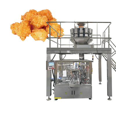 Machine automatique d'emballage de gâteaux de riz pour poulet frit préfabriqué