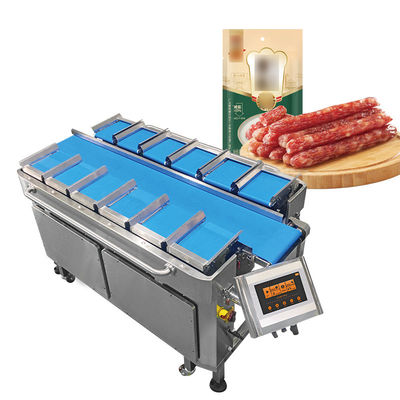 Francfort Sausage Multihead ceinture alimentateur combinaison pesage à la pâte hot dog ceinture de saucisse pesage machine à emballer