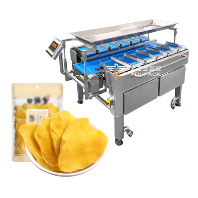 mangue séchée convoyeur à courroie automatique à plusieurs stations aquatique concombre de mer filet de poisson tableur poids cible contrepoids machine