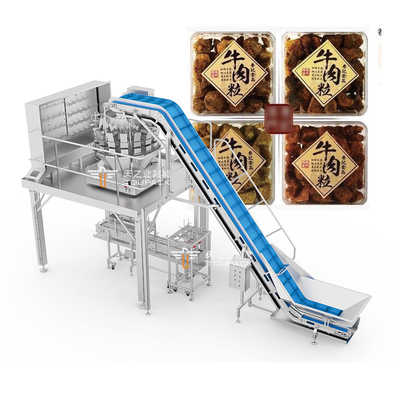 Système automatique de pesage et d'emballage de boîtes précis et efficace pour les steaks Ribeye