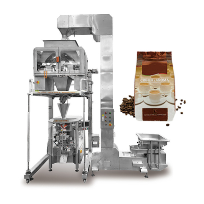 240g 480g 1kg revêtu d'un support de cacahuètes Fermeture à glissière sac de poupée emballage d'emballage Fruits secs collation multi-tête pesanteur machine à emballer des sacs préfabriqués