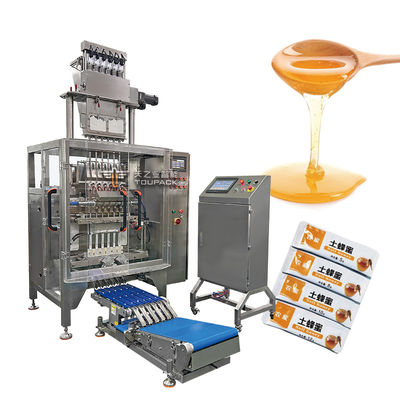 Sucre sel poudre de café granule sauce liquide paquet de bâtonnet sachet de vinaigre à grande vitesse sauce de soja shampooing machine d'emballage verticale multi-ligne
