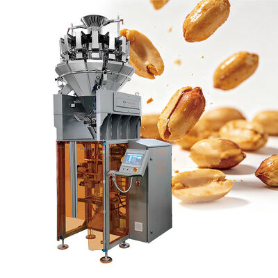 Machine automatique de pesage à grande vitesse pour les collations Noix granules 5-200g avec capteur numérique 20-200 sacs/min Solution d'emballage alimentaire