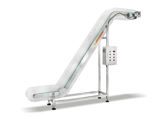 Convoyeur incliné en plastique d'ascenseur de seau d'acier inoxydable de la ceinture 304