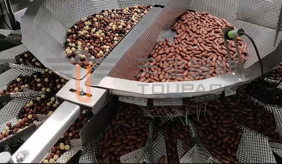Peseur de Multihead d'échelle du chocolat 130WPM avec 10 pouces d'écran tactile